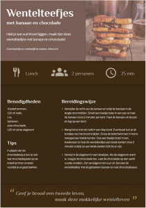 Vormgeving recept voor wentelteefjes